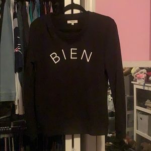 Madewell black crewneck sweater